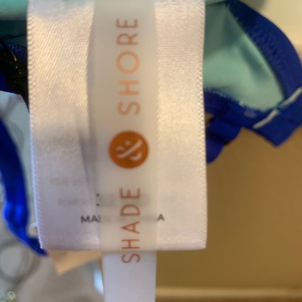 Shade & Shore Women's Vacay Light Lift Scoop Back Royal Blue Color New-Size 32DD - Picture 16 of 16
